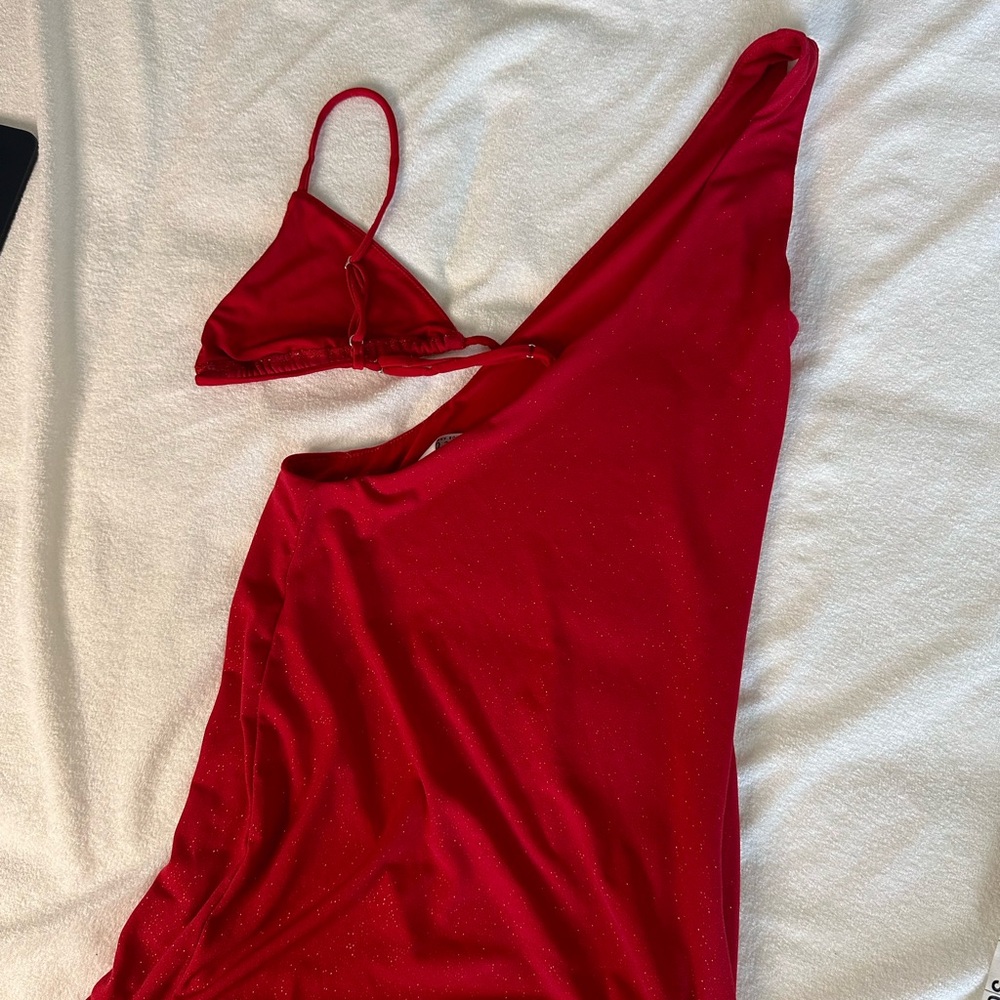 Lucy in the Sky Red Mini Festival Dress - Picture 8 of 12